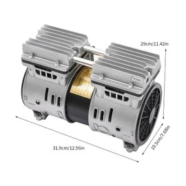 Oil Free Lab Vacuum Pump, 370W 110V 1400RPM Oilless Mute Pump 100L/min 8Bar Industrial Air Compressor for Fully Automatic Laminating Machine, Semiconductor LED Measuring Machine