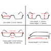 Gr8Sight 3-Pack Half-Rim Reading Glasses with Spring Hinges Silver +3.0