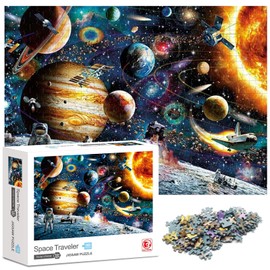 Ledeak Puzzle 1000 Pieces, Classic Puzzle for Adults and Children, Colourful Challenging Puzzle Stress Relief Puzzle Game, Impossible Puzzle for the Whole Family (Interstellar Explorer)