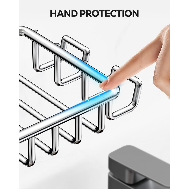 Nieifi Bar Soap Holder for Shower Wall with 4 Hooks,