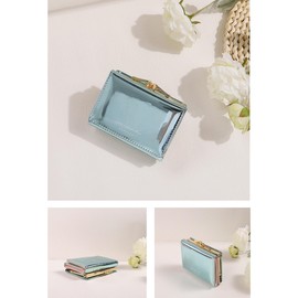 [Cosylive] 財布 ミニ 三つ折り財布 学生 小銭入れ ガールズ コインケース PUレザー レディース 子供 財布 5色 (ブルー)