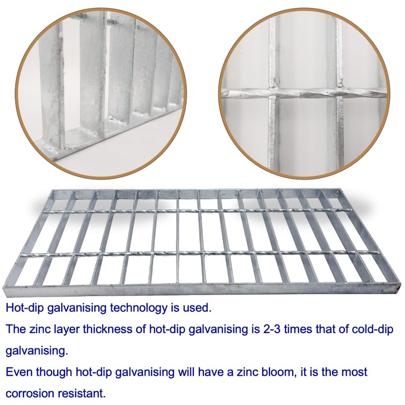 DuuMuut Galvanized Steel Drain Grate 20x12 in for NDS 12"