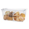 Gzsekken Plastic Bread Container,Bread Bins for Kitchen Airtight Bread Box