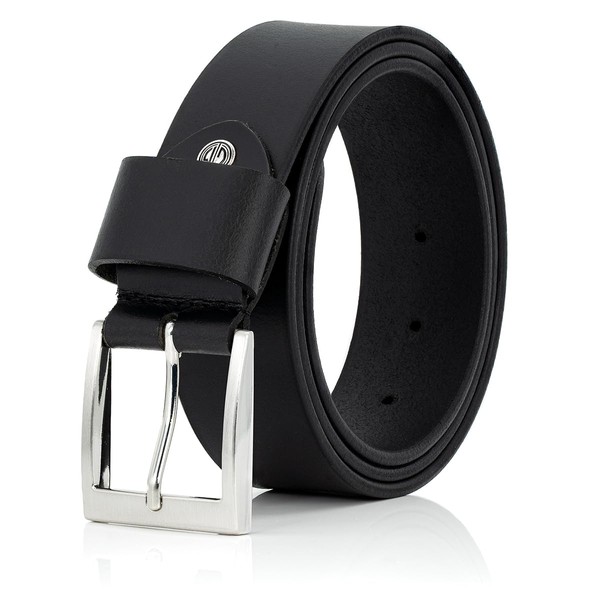 LINDENMANN Men's Leather Belt 40 mm Wide Belt Full Cowhide