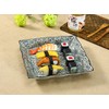 西田 (Nishida) No. 9 Square Dishes (Blue Flower Gathering/Bring Kagurazaka/Commercial