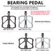 Aluminum Alloy & Carbon Fiber MTB Pedals - 9/16" Sealed