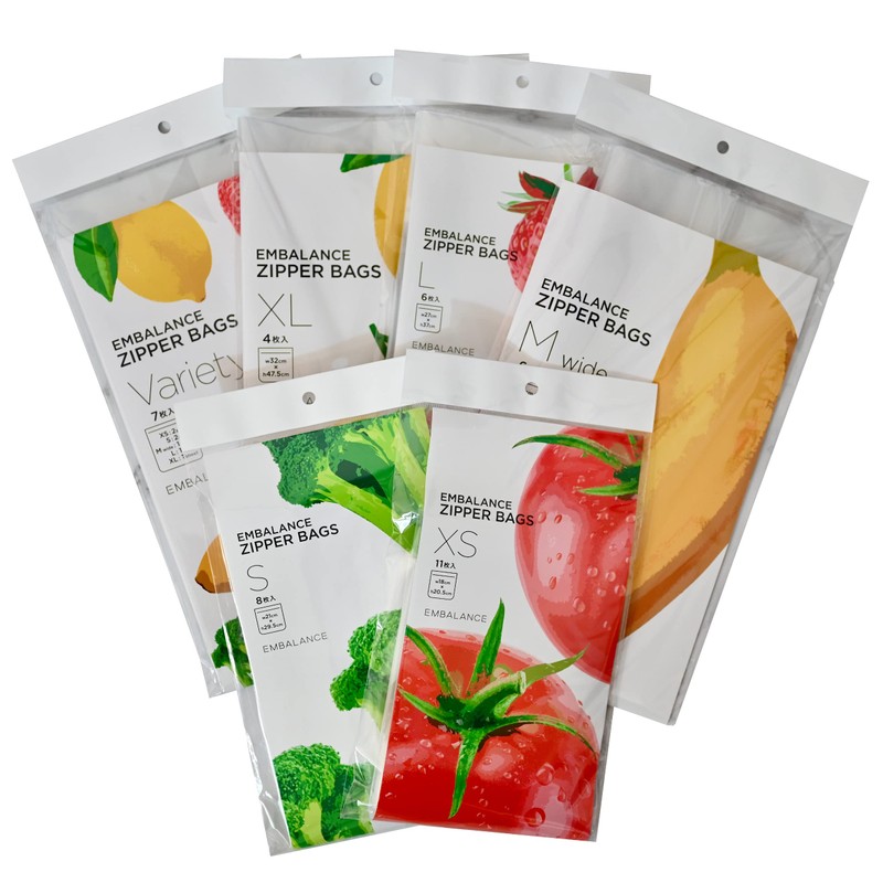 Will Max EMBALANCE Zipper Bag, XS 11 Pieces, T12177, Clear