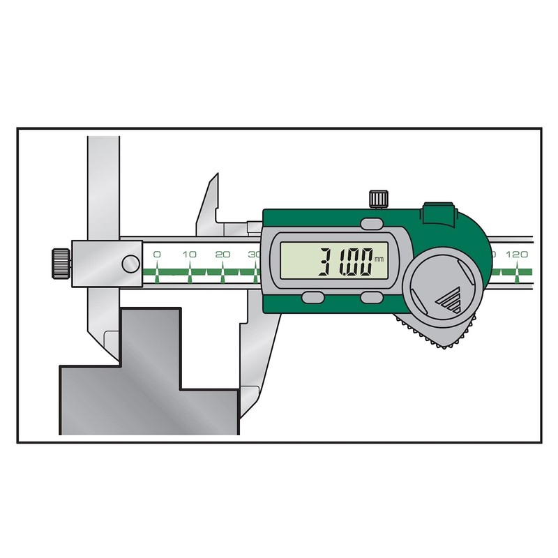 Niigata Seiki SK Digital Caliper Offset Type 5.9 inches (150