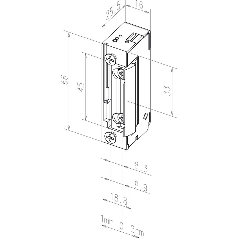 EFF-EFF 11805-B71 Door Opener 11805 FaFix 22-42V AC/DC without Strike