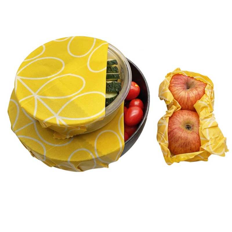 StyleC Beeswax Set of 3 Reusable Biodegradable Plastic Alternatives Storage