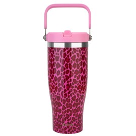 Zukro 40 oz Tumbler with Straw and Lid, Stainless Steel Tumblers with Top Handle and Flip Straw, Leakproof Vacuum Insulated Water Bottle, Fit in Cup Holder, Keep Cold 24 Hours, Dishwasher Safe