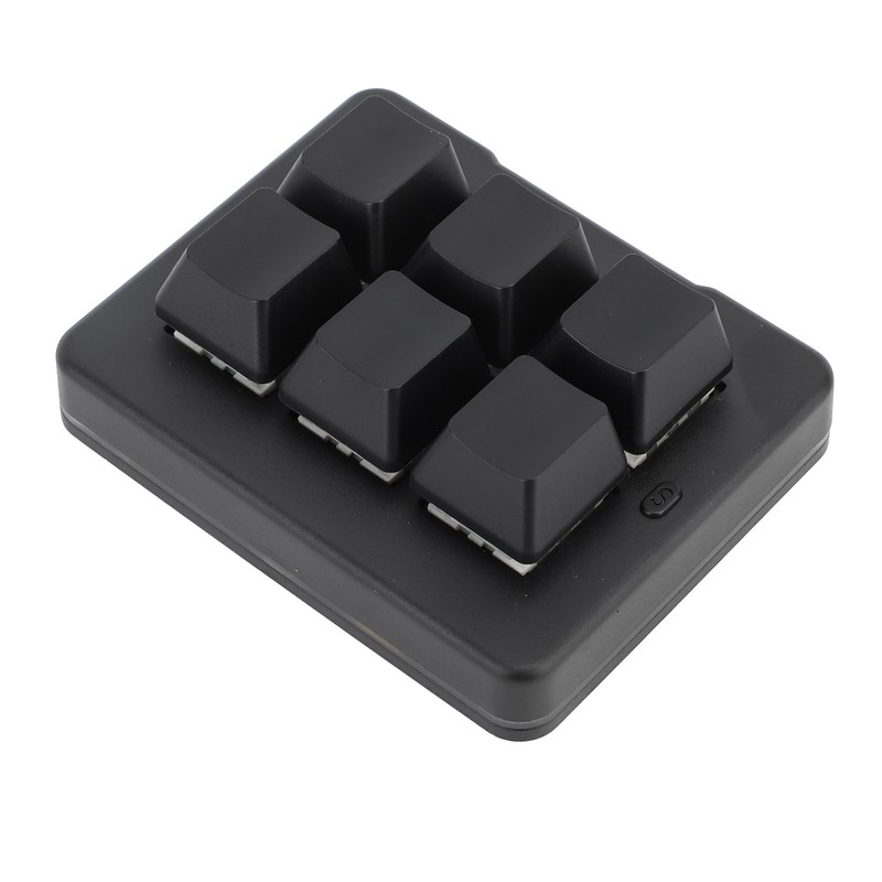 6 Key Gaming Keyboard Wired USB 2.4G Bluetooth Macro Programming
