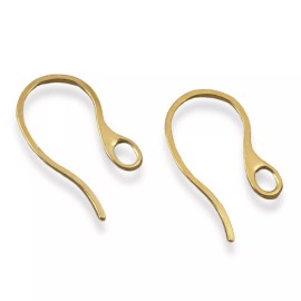 Hackberry Creek 10 Gold-Plated Stainless Steel Ear Wires - Durable 18 Gauge - Modern Earrings