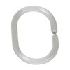 Wenko 19190100 Shower curtain rings, small, set of 12, oval,