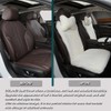 OGLAND Fuzzy Fluffy Fur Sheepskin Car Seat Covers for Universal