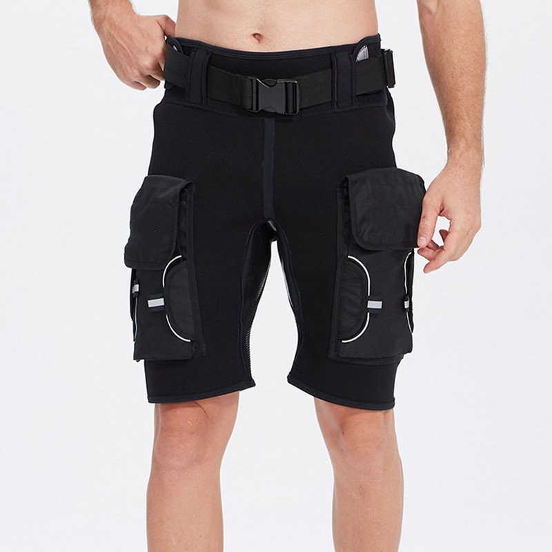 YONSUB Diving Tech Shorts with Pockets High Waist Keep Warm
