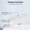 Power Strip WiFi BLE Remote Control Dual Sockets Receptacle 10A