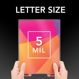 GBC Laminating Sheets, Thermal Laminating Pouches Letter Size, 5mil, HeatSeal UltraClear, 100 Pack (3200404)