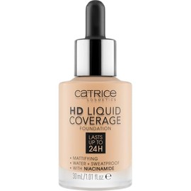 Catrice | Base de cobertura líquida HD | Cobertura alta y natural | Vegano y sin crueldad, 008 | Fair Beige