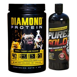 Proteina Para Perro Diamond Protein Y Pure Gold (combo)