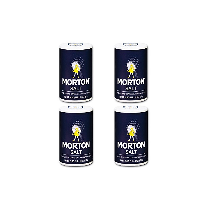 Morton Salt Regular Salt, 26 Oz (4 Pack)