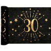 Table Runner Table Runner Black Gold Birthday Numbers 18 20