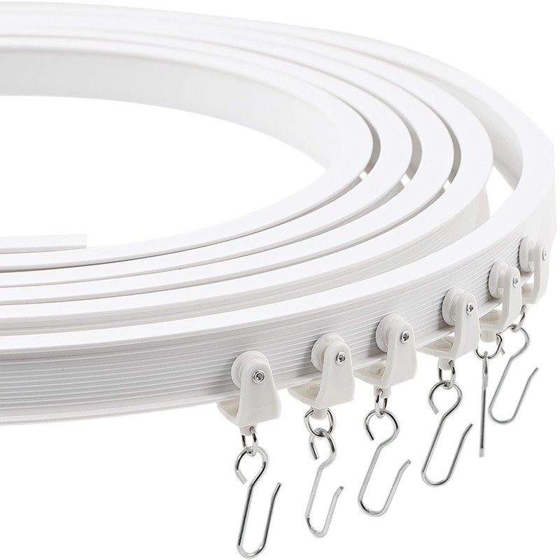 Trimold Premium Ceiling Curtain Track System, Flexible and Durable Design