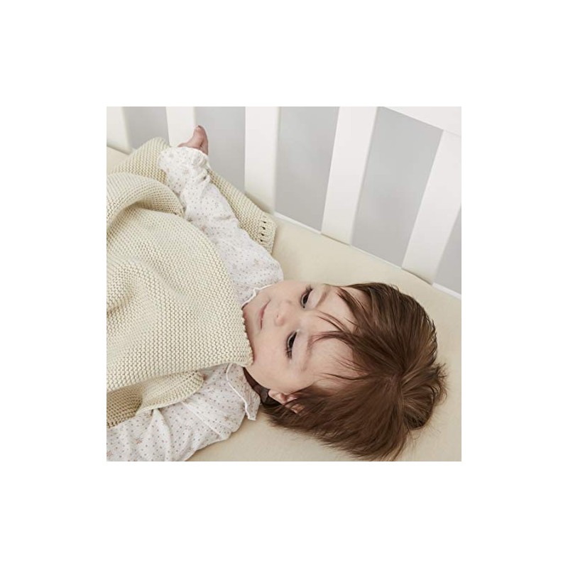 The Little Green Sheep Organic Crib Fitted Sheet - Linen