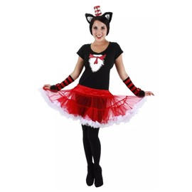 elope Cat In The Hat Adult Tutu Costume, Red, Small/Medium
