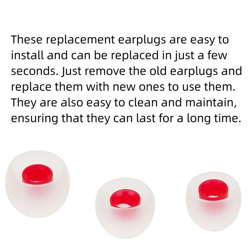 SNHTLS 18 Pairs S Size Replacement Ear Tips Replacement Silicone