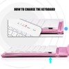 Keyboard Case, PU Leather Magnetic Flip Stand Travel Carrying Case