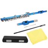 Piccolo Flute Cupronickel Blue +E Key French 6 Holes Piccolos