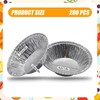 200 Pack Disposable Mini Pie Tins, 7.5cm Aluminum Foil Round