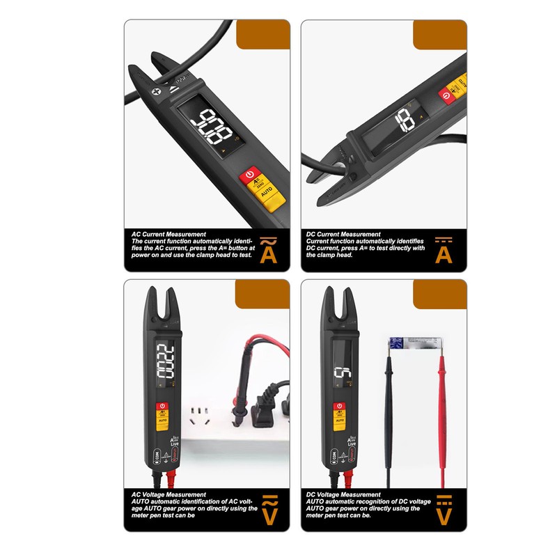 Clamp Multimeter Smart U Shape 3 in 1 High Accuracy