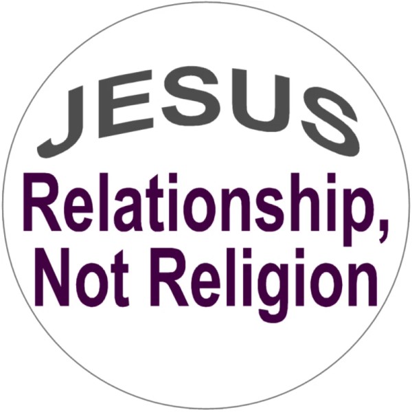 Kiwi Gifts Jesus Relationship Not Religion - 10 Pack Circle