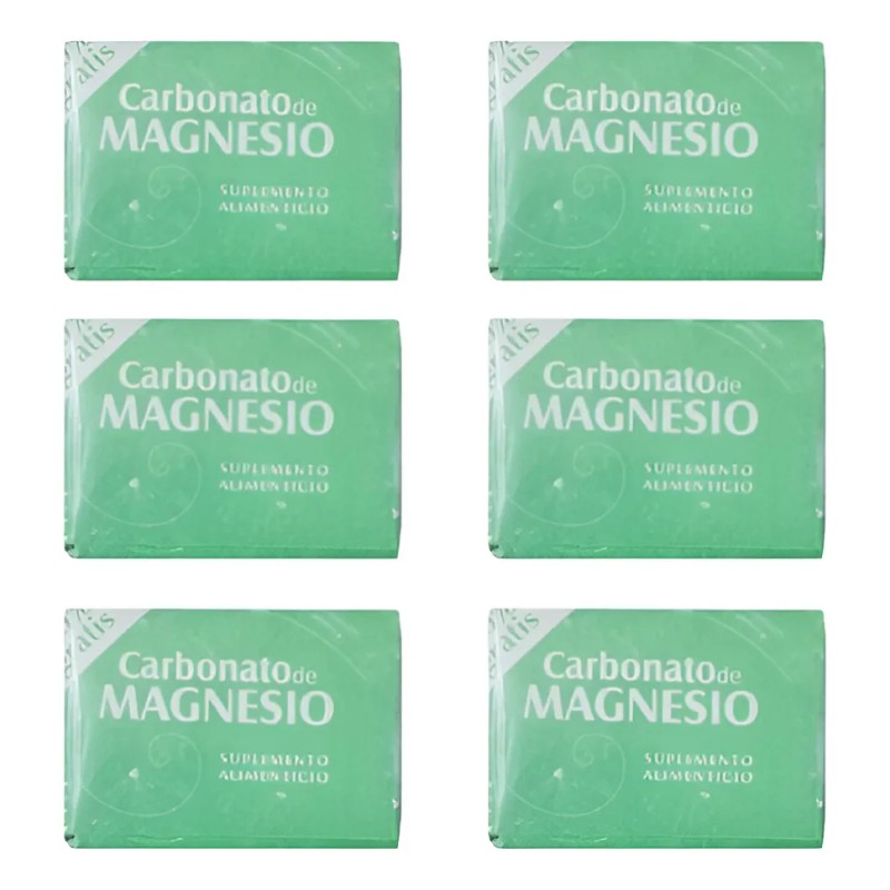 Carbonato De Magnesio Coyoacán 6 Paquetes De 7g