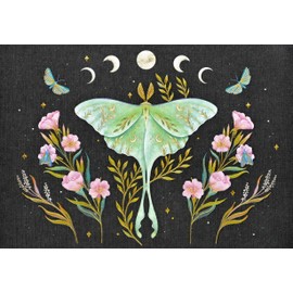 Luna Moth Note Cards (14 Cards, 15 Self-Sealing Envelopes)