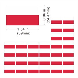 Womaha 30 Sheets Poland Flag Temporary Tattoos Fans Face Tattoo Stickers for Adults Kids Group Activity Props