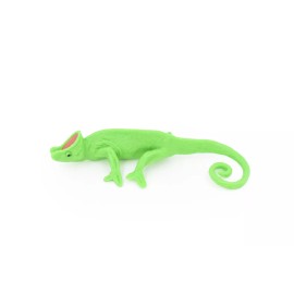 Safari Chameleon, Rubber Toy Lizard, Realistic Figure, Model, Replica, Kids 3" F3465