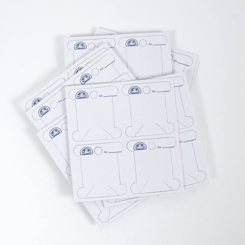 DMC 6101 Cardboard Floss White Bobbins, 56-Pack