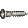 Trusco Nakayama Y842-2716 Countersunk Wood Screws, Stainless Steel, M2.7 x