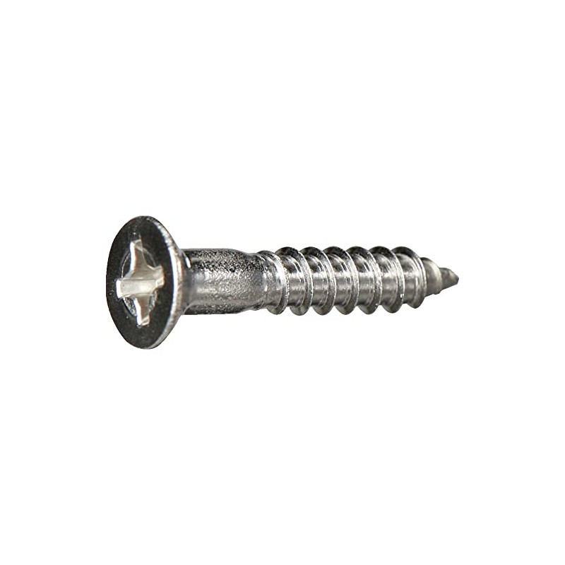 Trusco Nakayama Y842-2716 Countersunk Wood Screws, Stainless Steel, M2.7 x