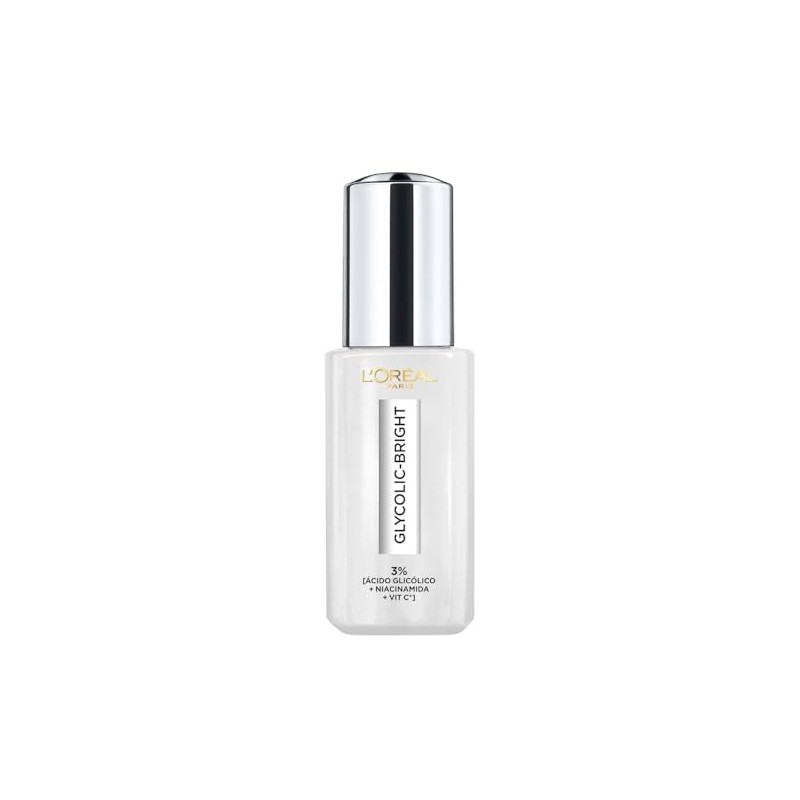 L'Oreal Paris Glycolic Bright Sérum de Ojos Anti Manchas, Ácido