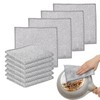 Azxndy 10Pack Double Silver Ply Wire Dish Cloths, Wet and