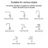 Universal Rotating Faucet Extender 2 Pack 1080 Degree Rotating Faucet