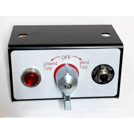 ALL TRUCK PRODUCTS Tarp Motor Rotary Switch KIT w/Circuit Breaker and Indicator Light 12VDC 50 Amps
