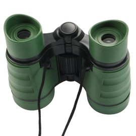 sourcing map Binoculars 4X30 Compact Foldable Binoculars Shock Proof Dark Green with Neck Strap for Bird Watching Hiking Camping