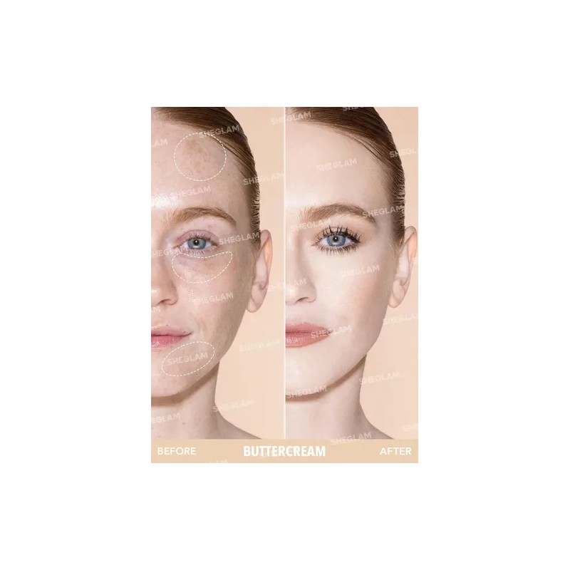 Sheglam Maquillaje corrector Sheglam Perfect Skin de alta cobertura Tom