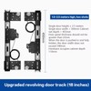 Hidden Folding Swing Door Track Hardware Kit for Cabinet and