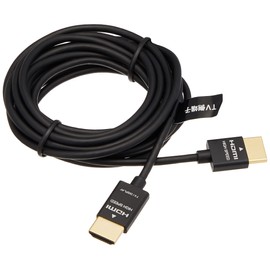 BUFFALO BSHD3S30BK HDMI Cable, Slim Type, 9.9 ft (3.0 m)